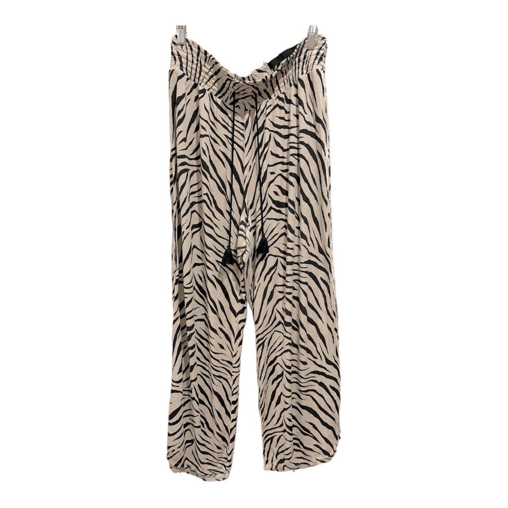 INC‎ Animal Print Gauzy Wide Leg Pull
On Pant Size XL Beach Cover Up